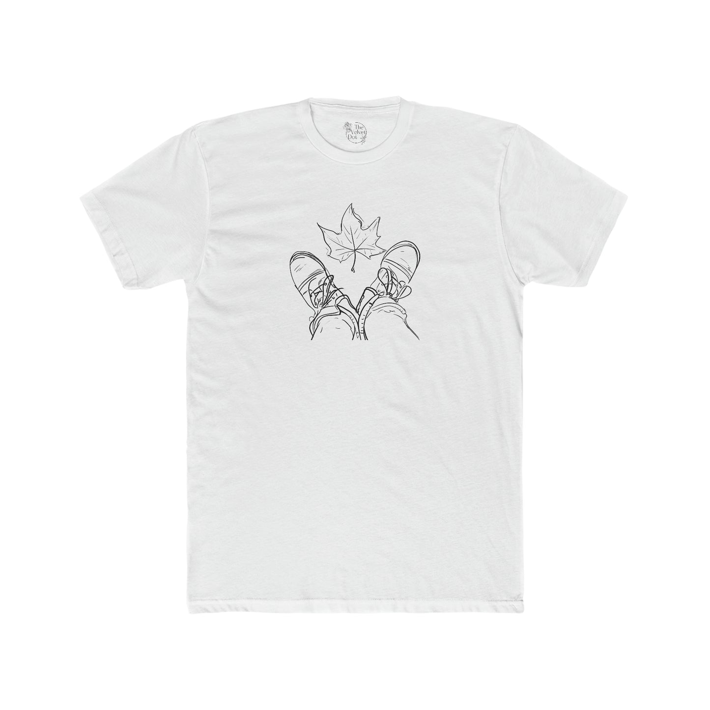 Fall Leaf and Boots Sketch - Men's T-Shirt