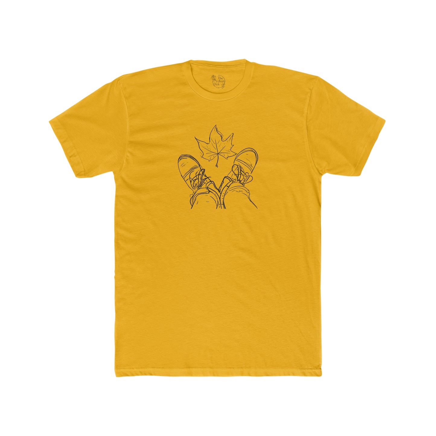 Fall Leaf and Boots Sketch - Men's T-Shirt