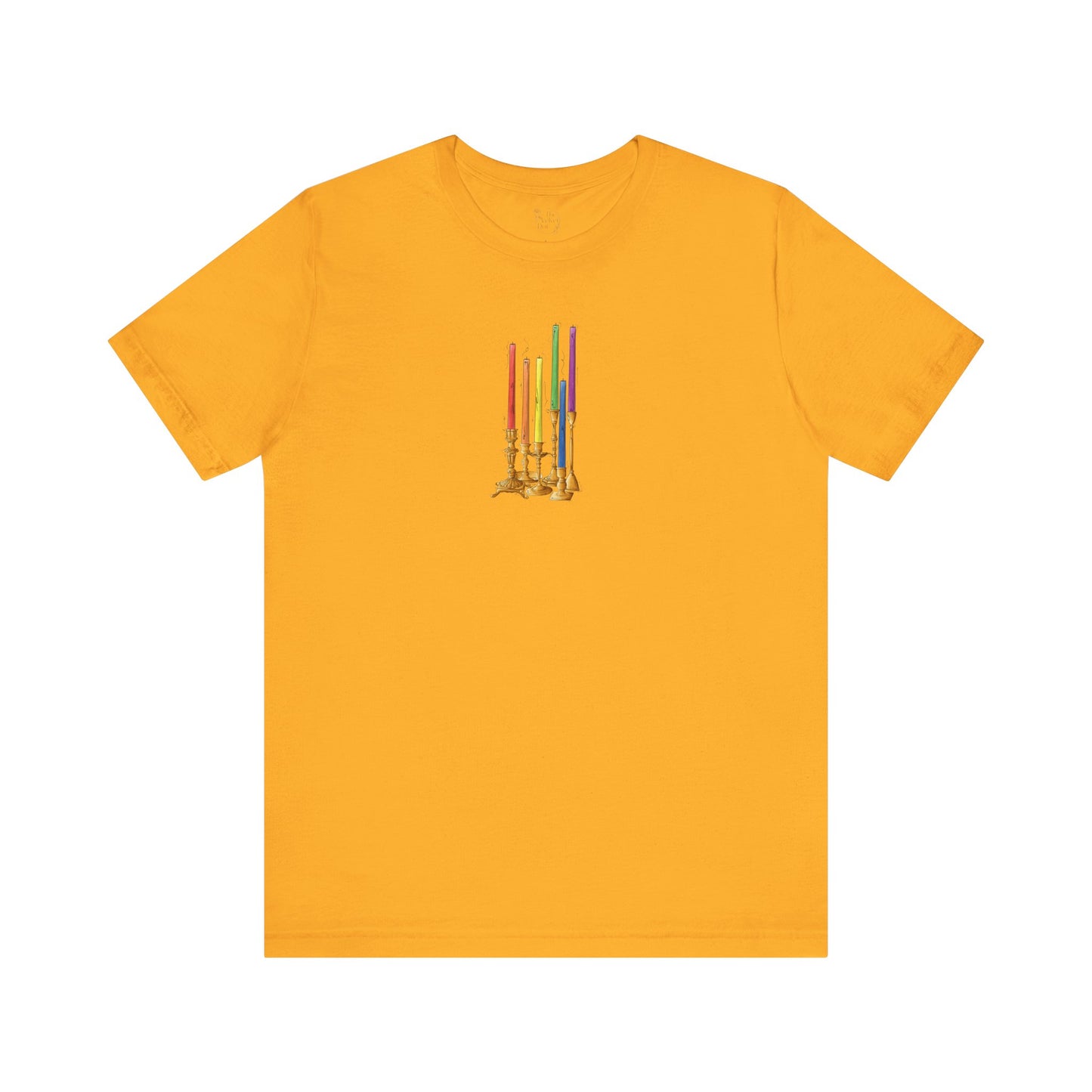 Gay Pride Flag Candlesticks - Unisex T-Shirt