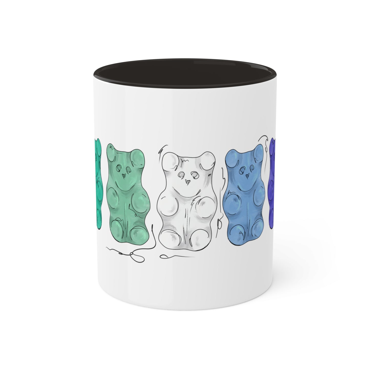 Gay Male Pride Flag Gummy Bears - Mug