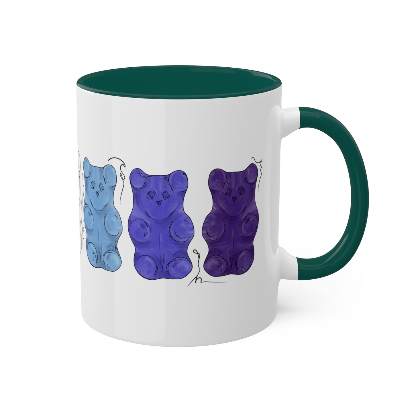 Gay Male Pride Flag Gummy Bears - Mug