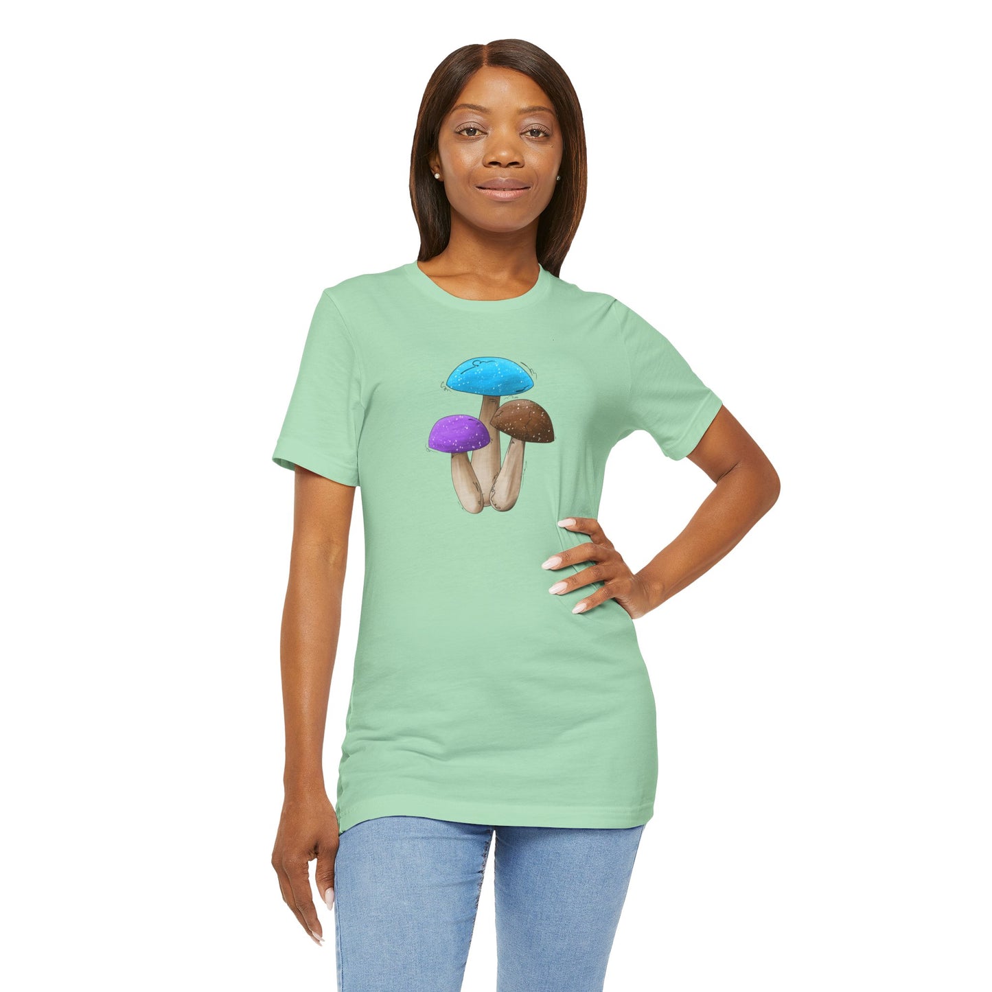Androsexual Pride Flag Mushrooms - Unisex T-Shirt