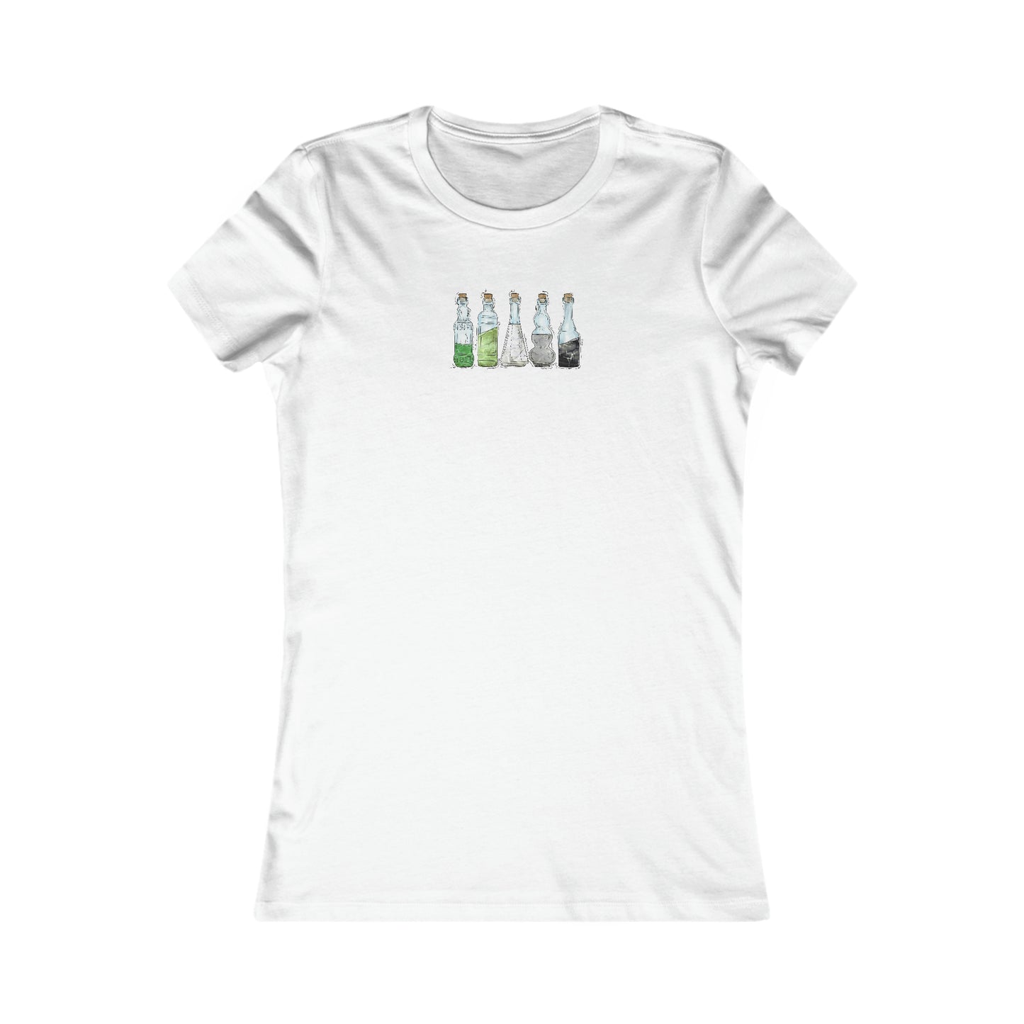 Aromantic Pride Flag Potion Bottles - Women's T-Shirt
