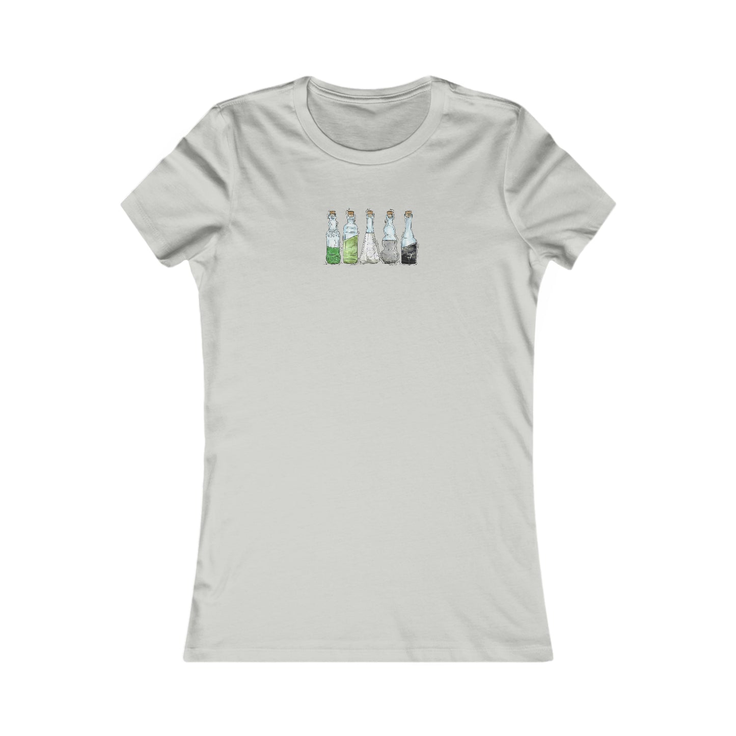 Aromantic Pride Flag Potion Bottles - Women's T-Shirt