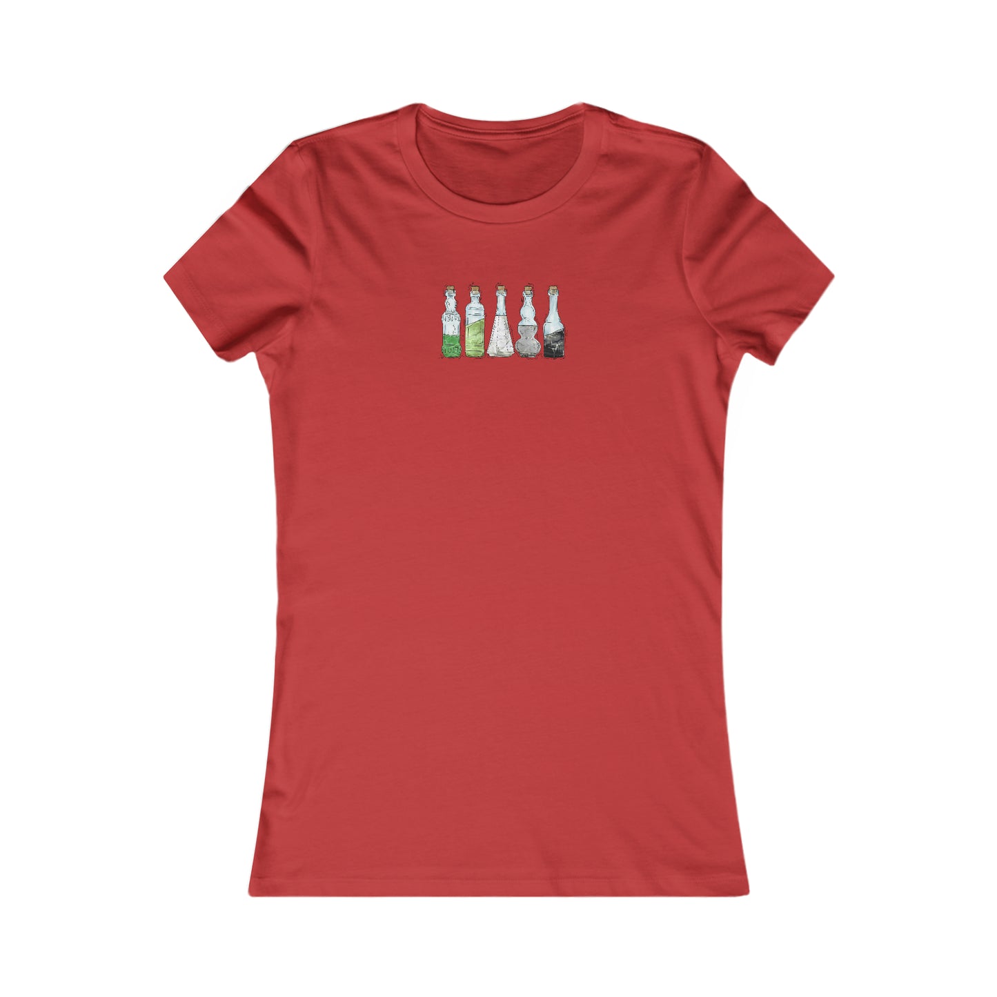 Aromantic Pride Flag Potion Bottles - Women's T-Shirt