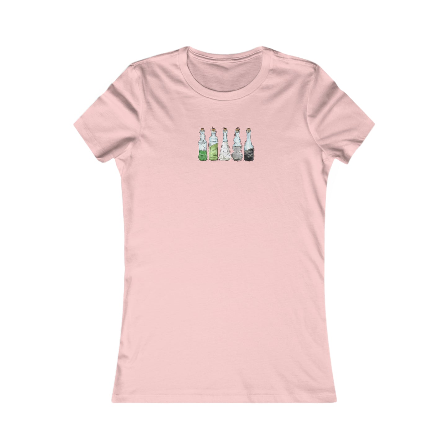 Aromantic Pride Flag Potion Bottles - Women's T-Shirt