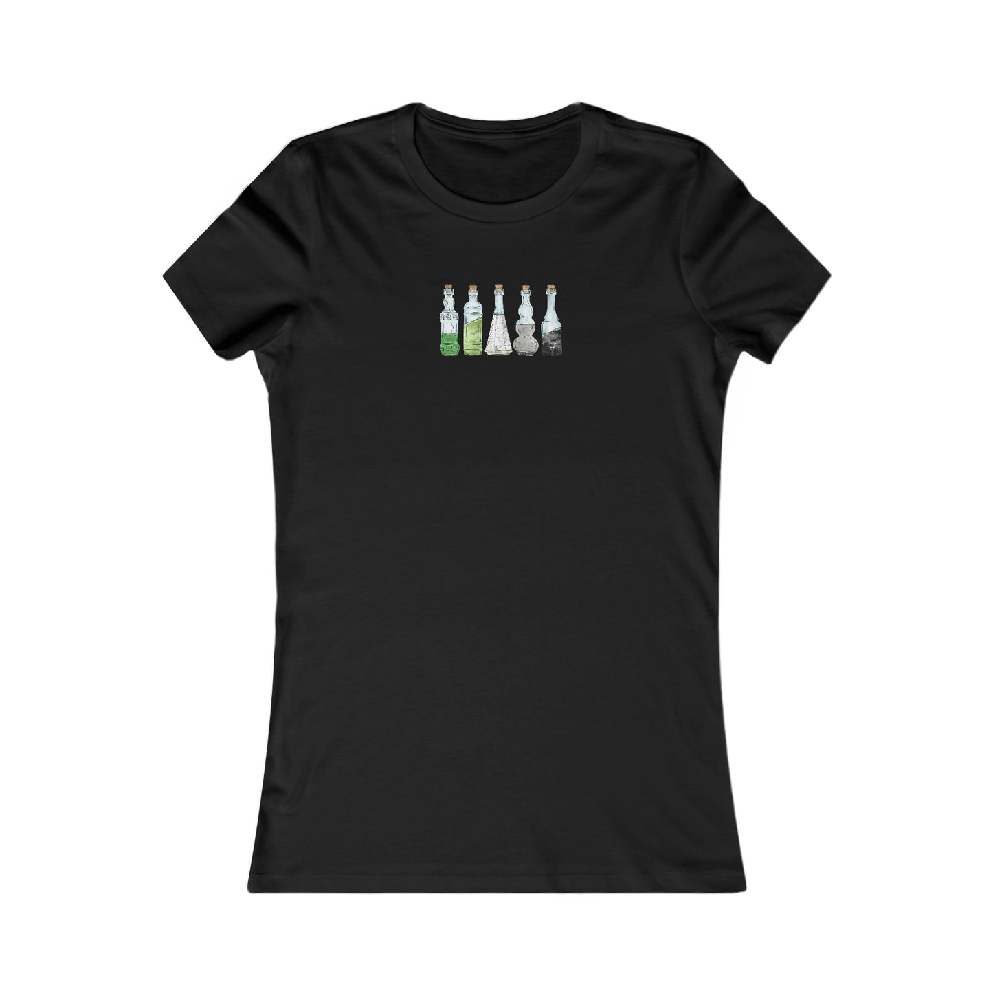 Aromantic Pride Flag Potion Bottles - Women's T-Shirt