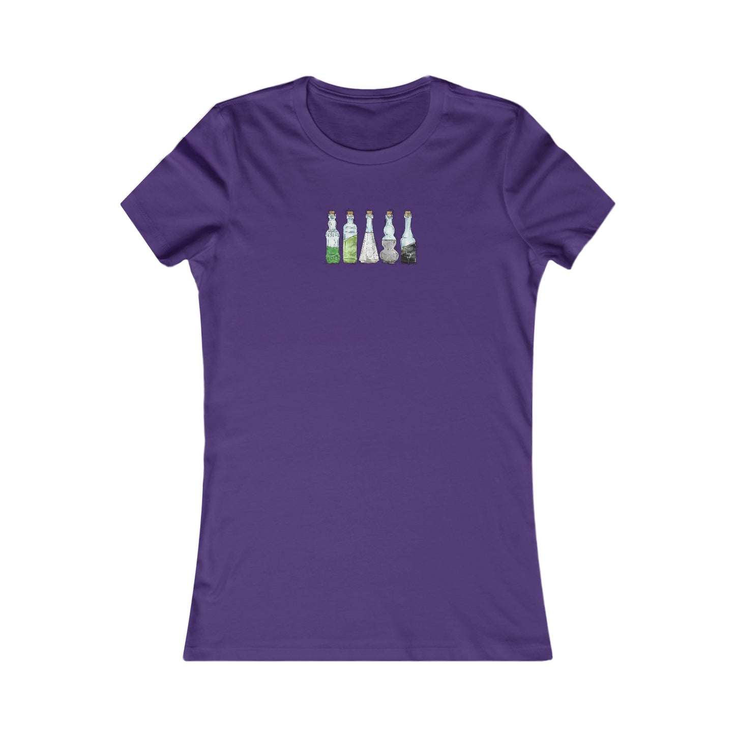 Aromantic Pride Flag Potion Bottles - Women's T-Shirt