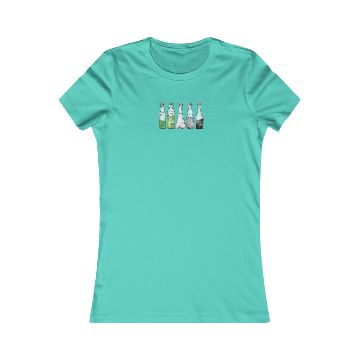 Aromantic Pride Flag Potion Bottles - Women's T-Shirt