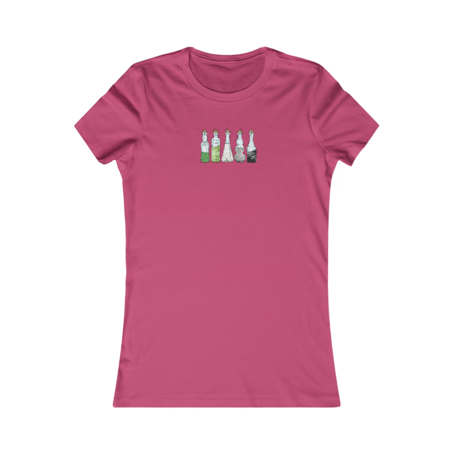 Aromantic Pride Flag Potion Bottles - Women's T-Shirt