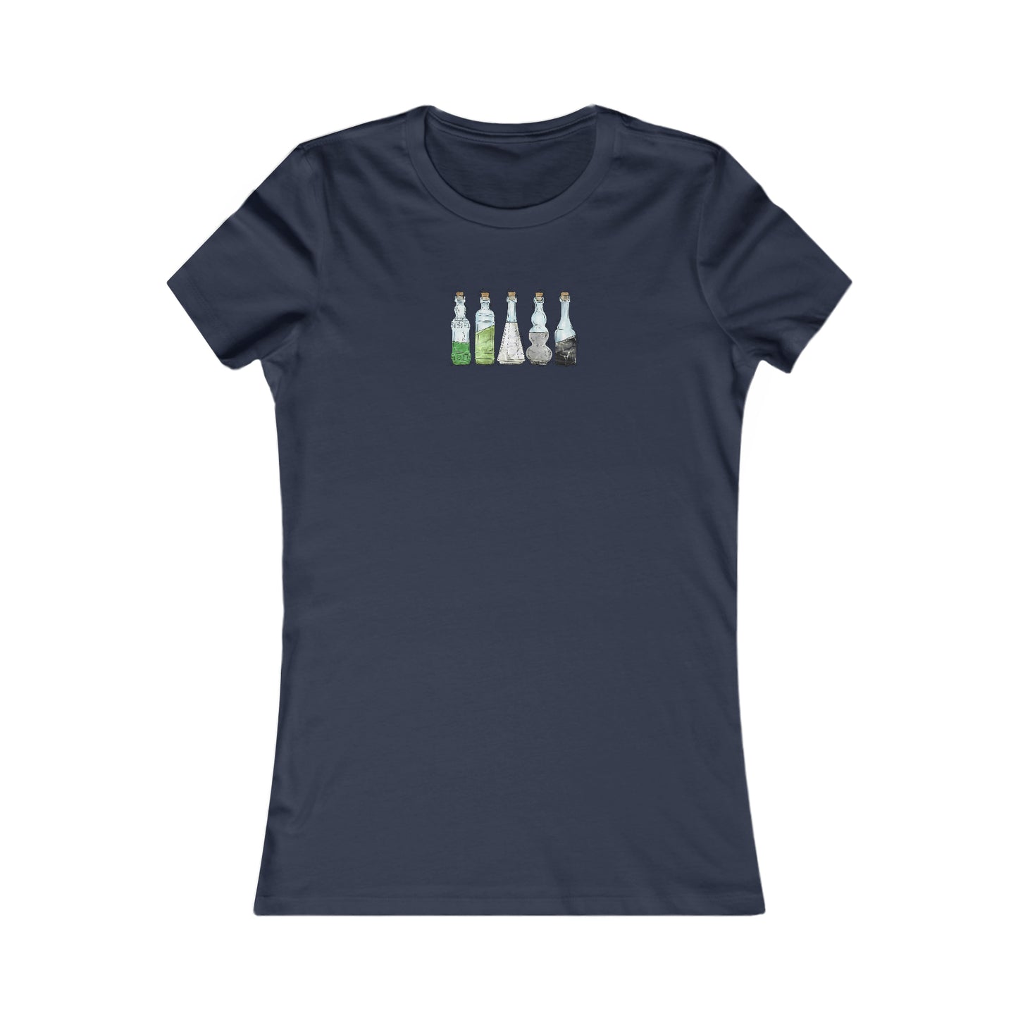 Aromantic Pride Flag Potion Bottles - Women's T-Shirt