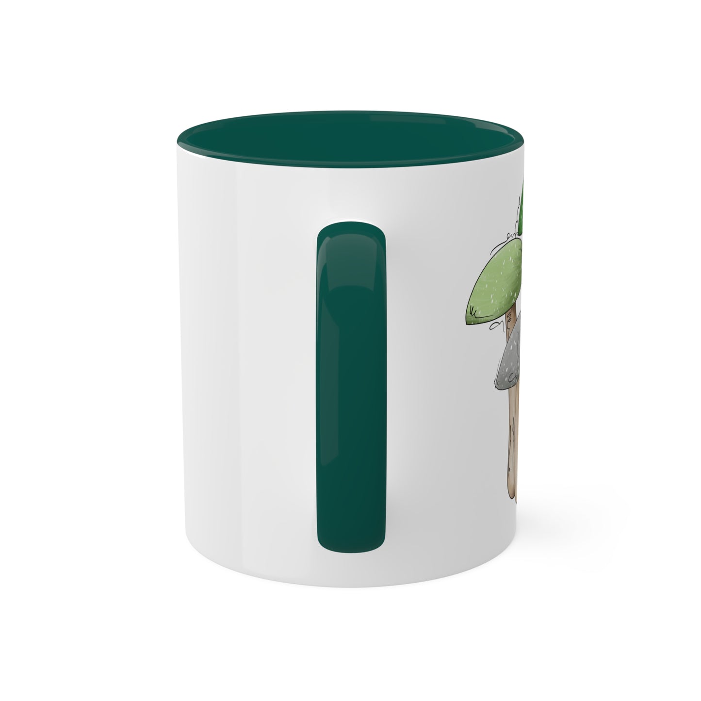 Aromantic Pride Flag Mushrooms - Mug