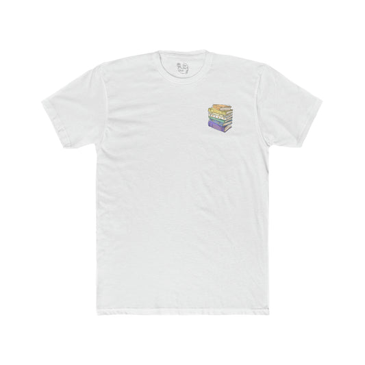 Genderfaun Pride Flag Old Books - Men's T-Shirt