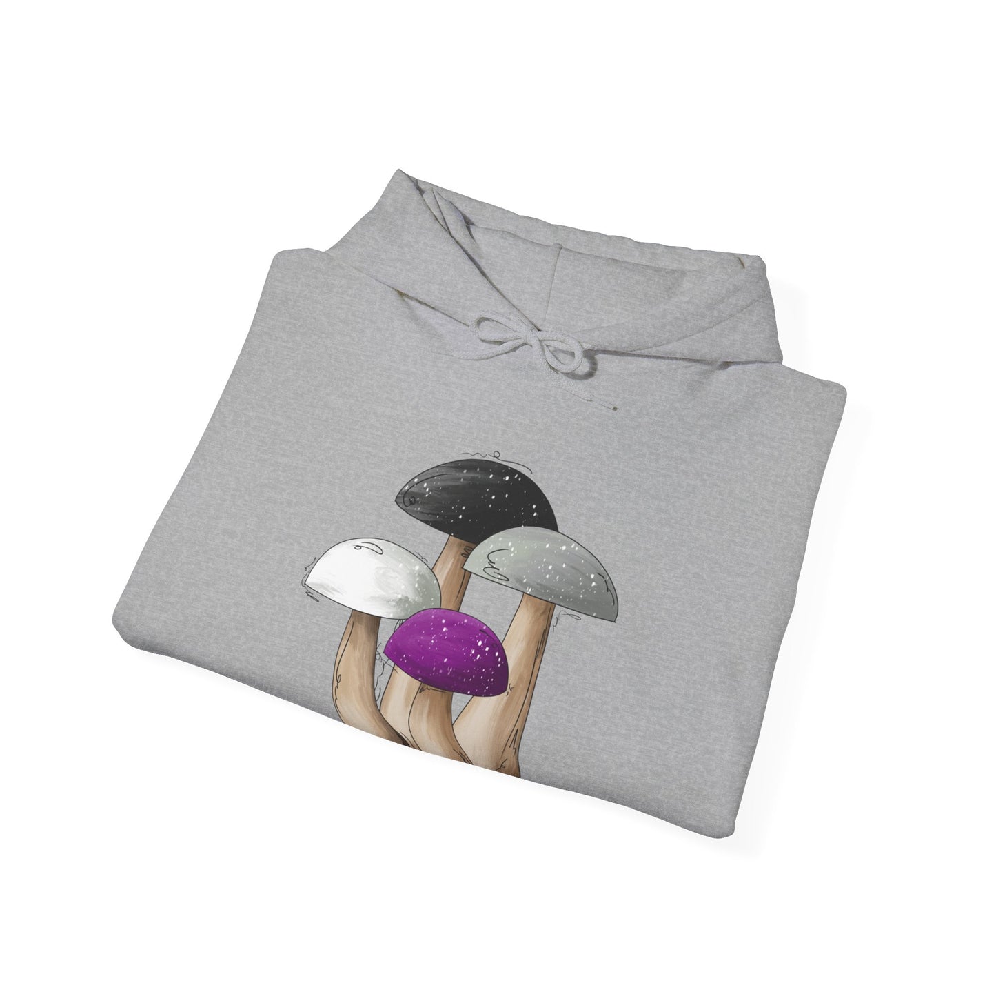 Asexual Pride Flag Mushrooms - Adult Unisex Hoodie