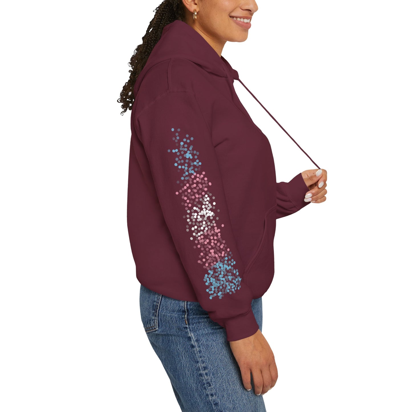 Transgender Pride Flag Dots - Adult Unisex Hoodie