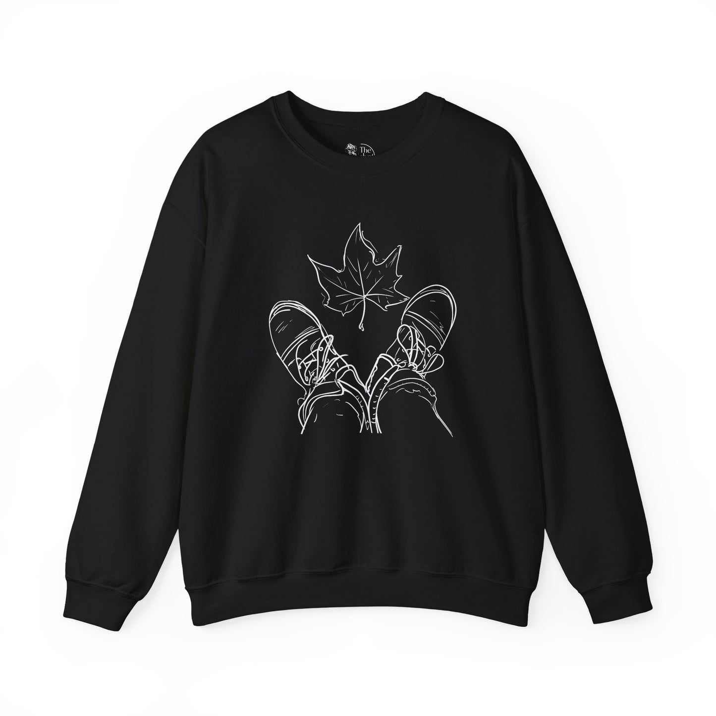 Fall Leaf and Boots Sketch - Adult Unisex Sweatshirt