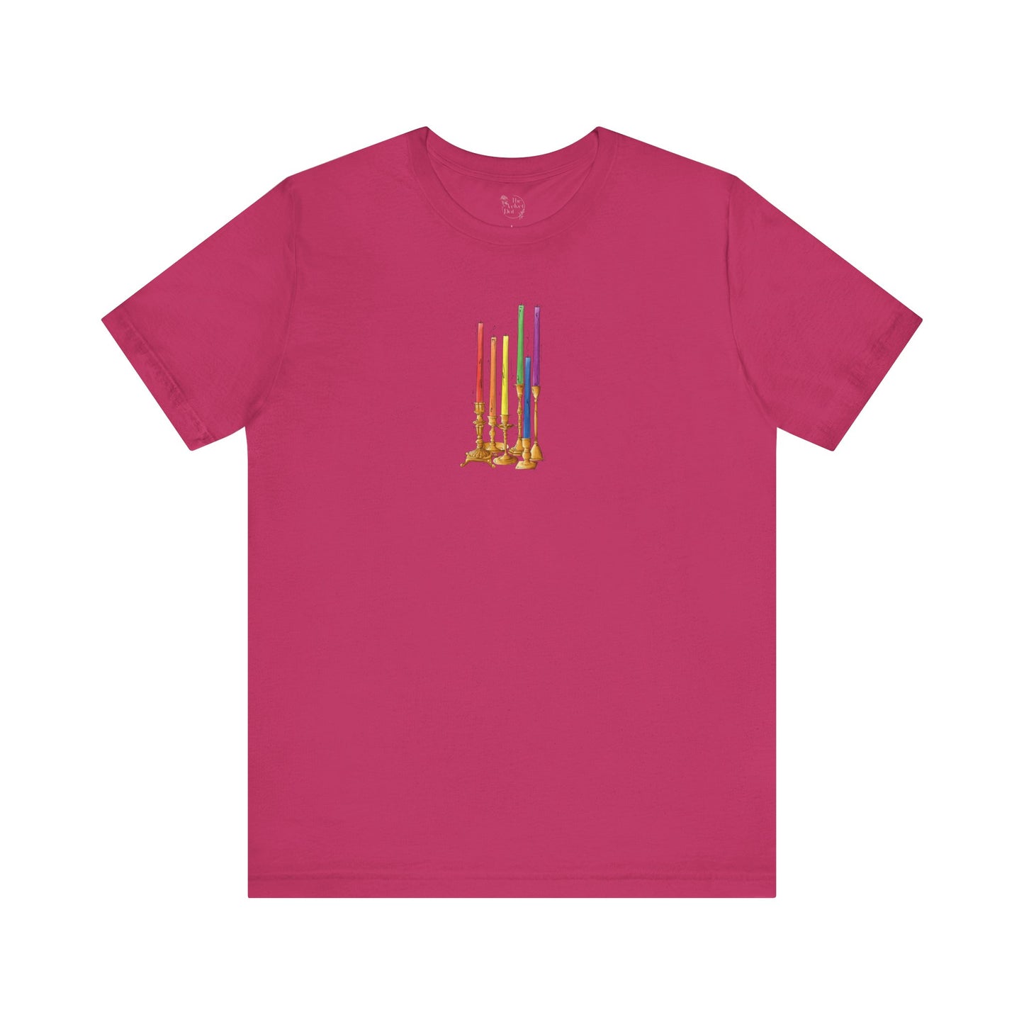 Gay Pride Flag Candlesticks - Unisex T-Shirt