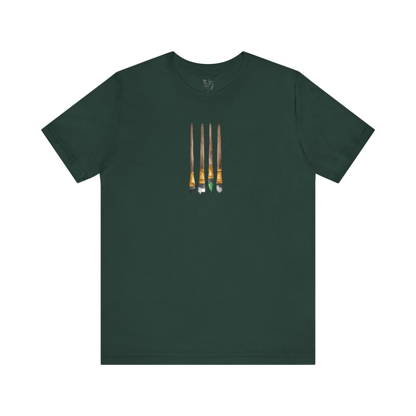 Demiromantic Pride Flag Paint Brushes - Unisex T-Shirt