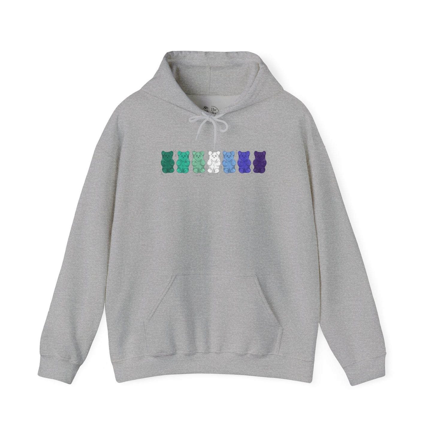 Gay Male Pride Flag Gummy Bears - Adult Unisex Hoodie