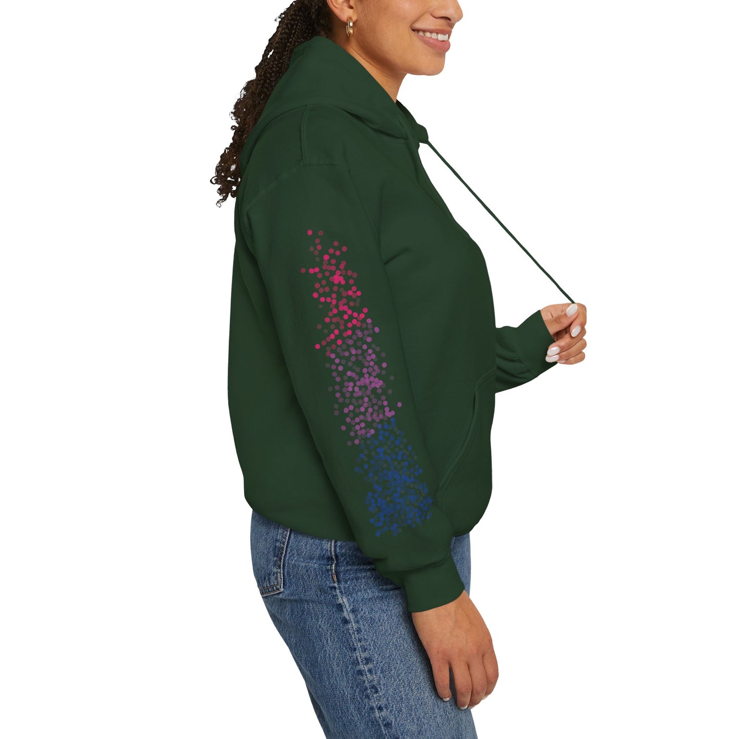 Bisexual Pride Flag Dots - Adult Unisex Hoodie