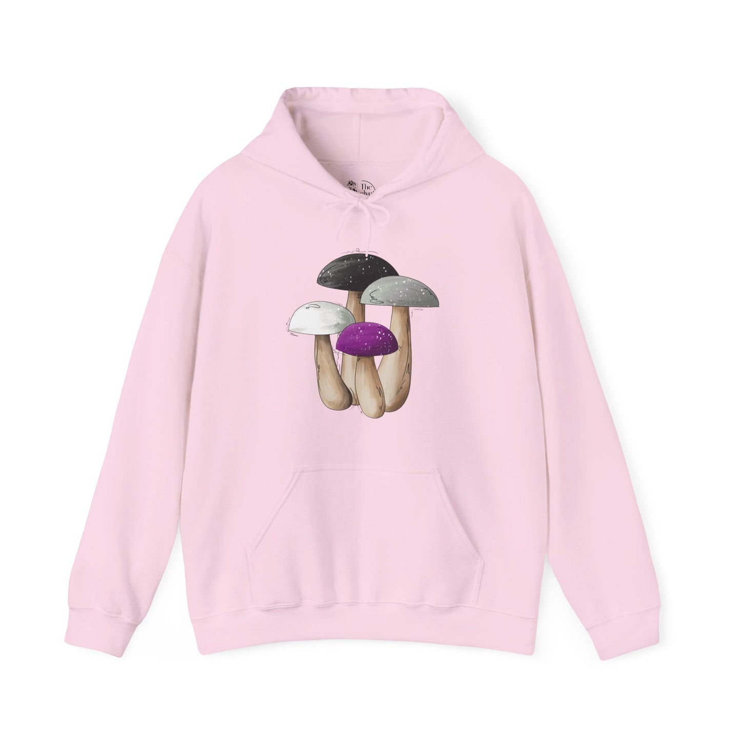 Asexual Pride Flag Mushrooms - Adult Unisex Hoodie
