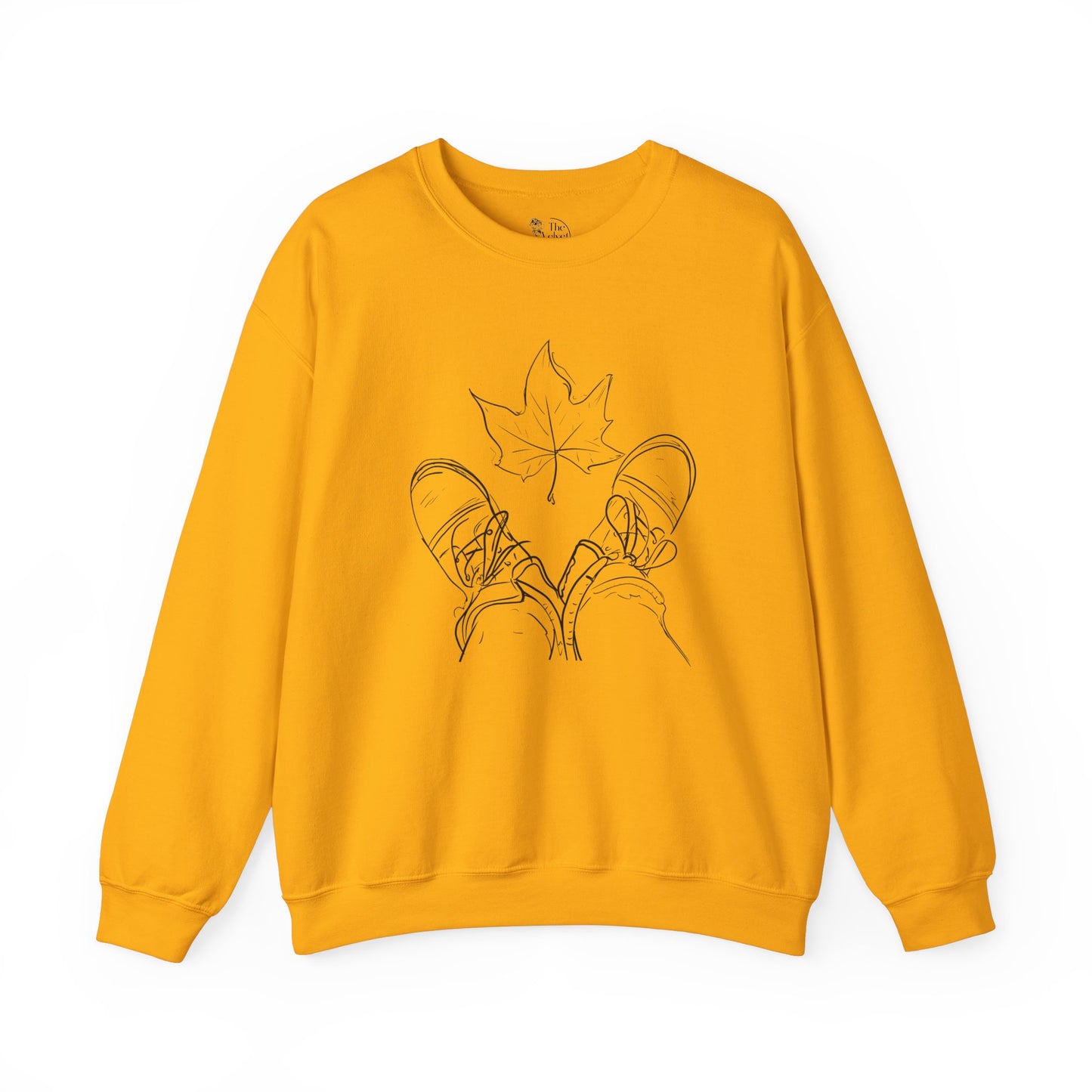 Fall Leaf and Boots Sketch - Adult Unisex Sweatshirt