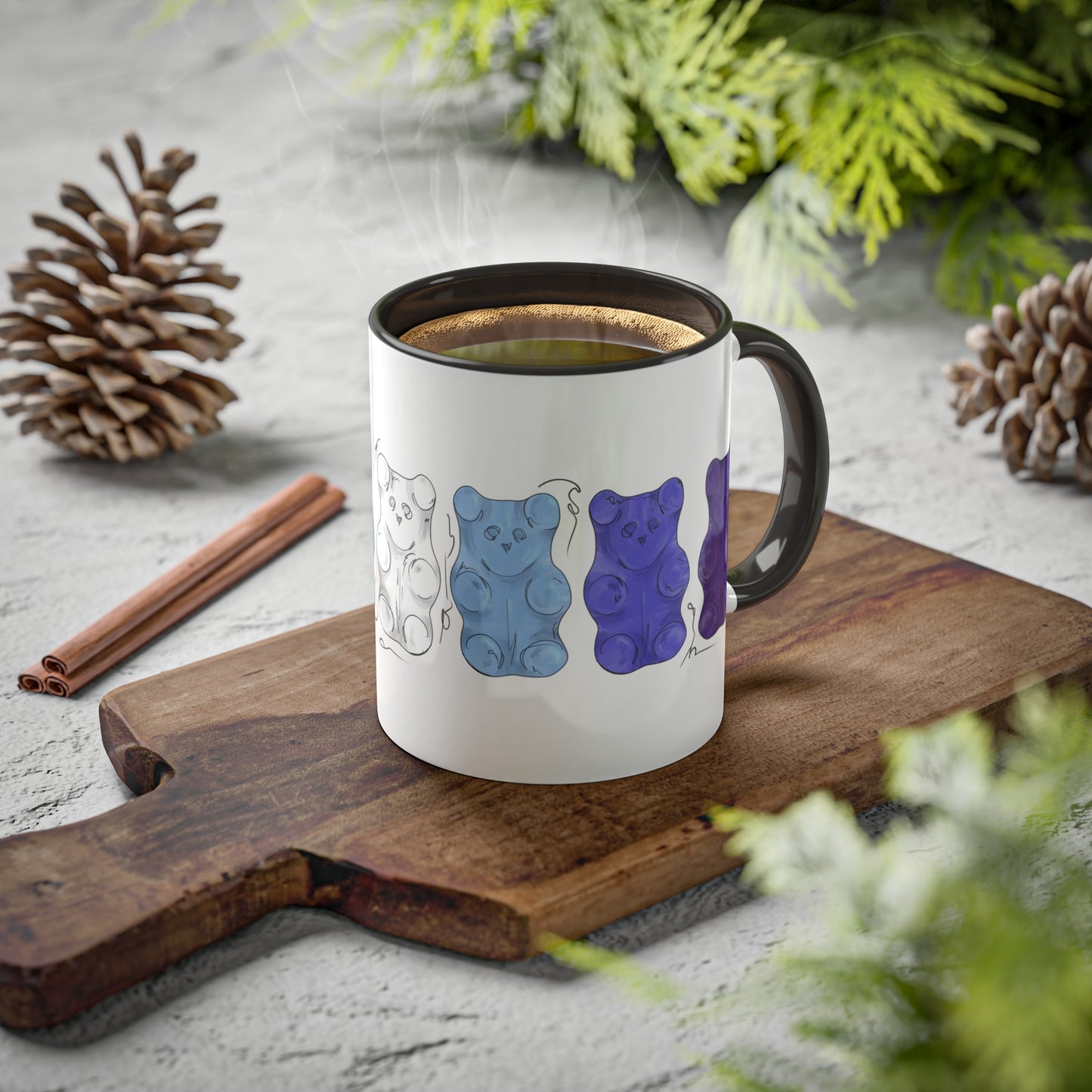Gay Male Pride Flag Gummy Bears - Mug
