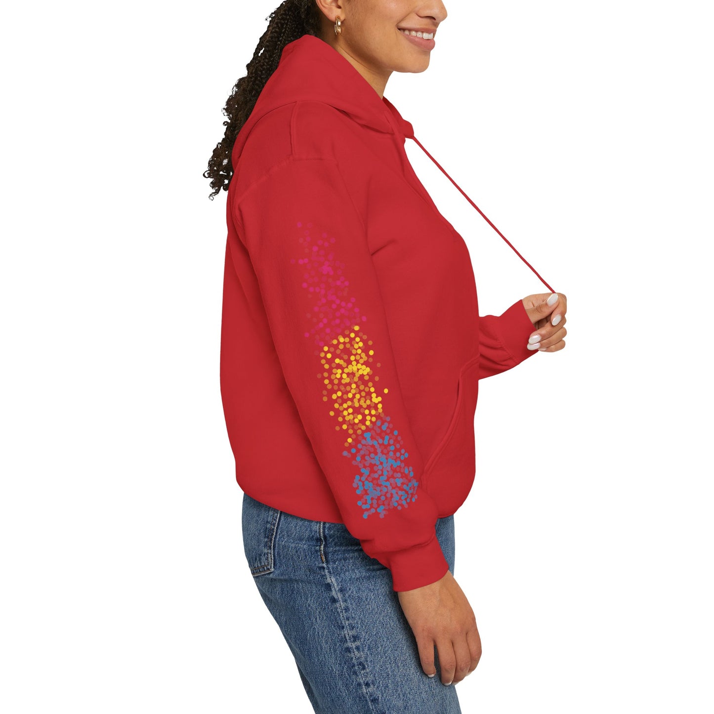Pansexual Pride Flag Dots - Adult Unisex Hoodie