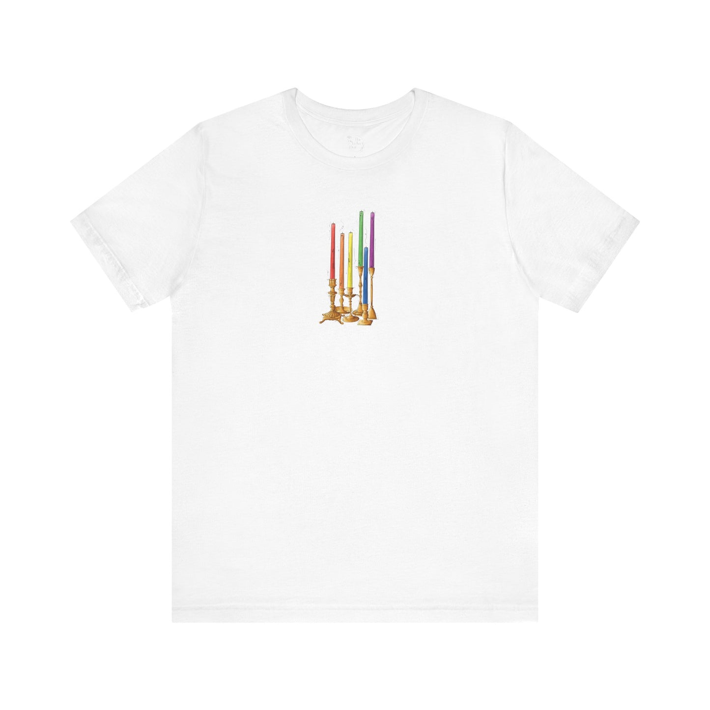Gay Pride Flag Candlesticks - Unisex T-Shirt