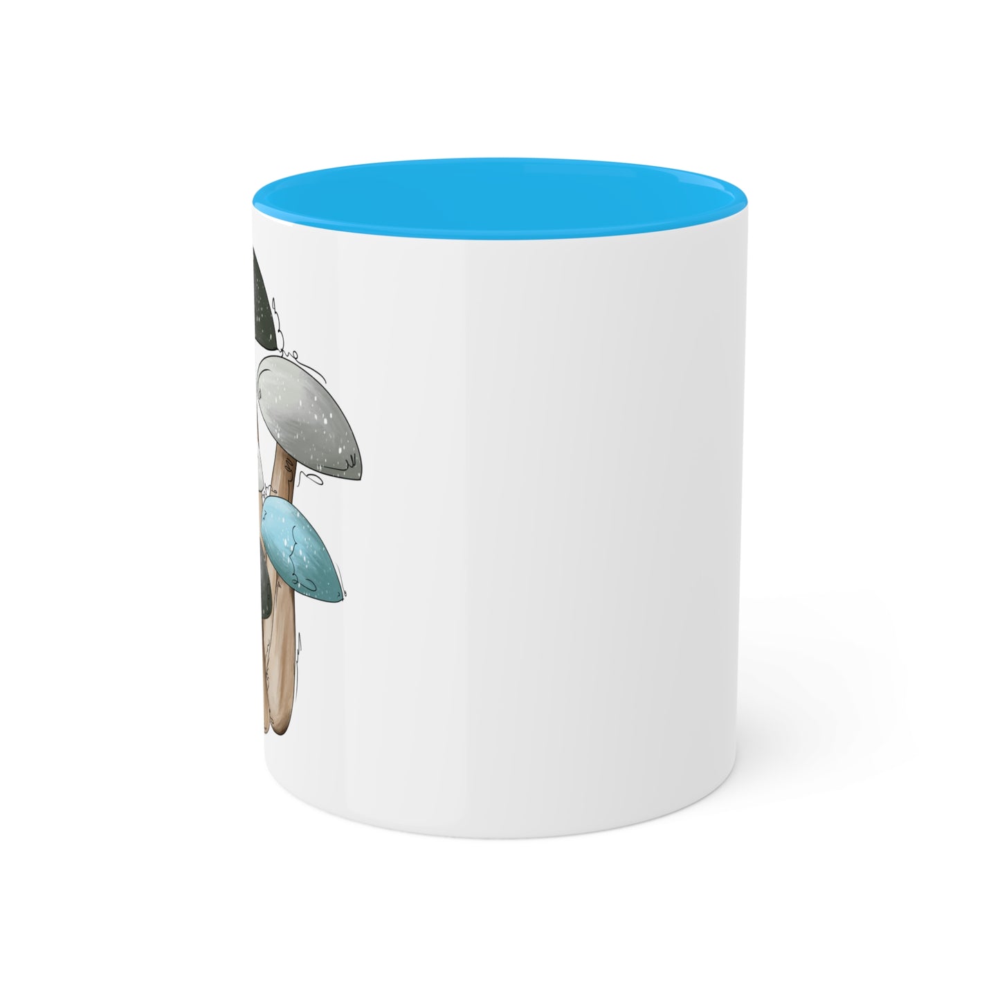 Demi Boy Pride Flag Mushrooms - Mug