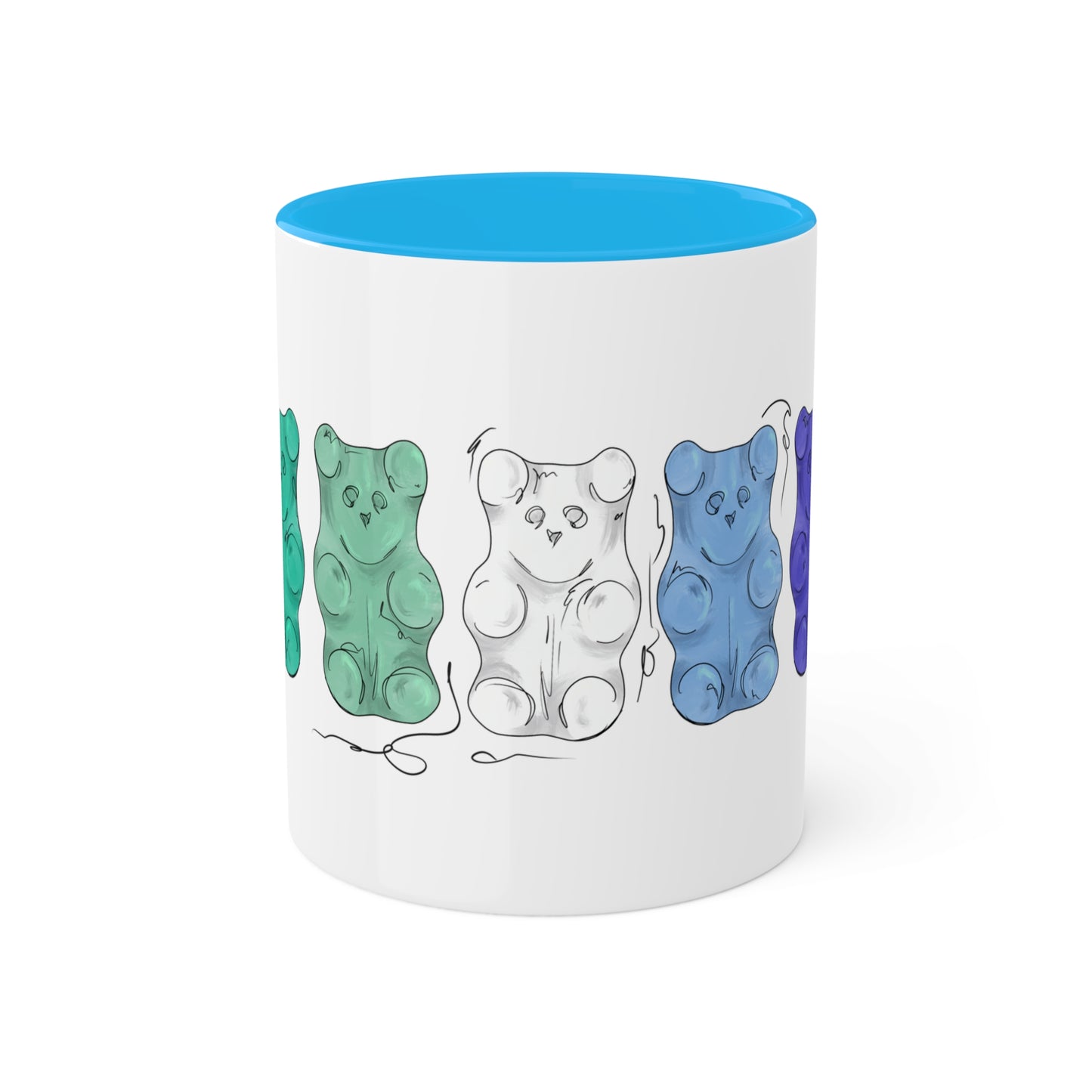Gay Male Pride Flag Gummy Bears - Mug