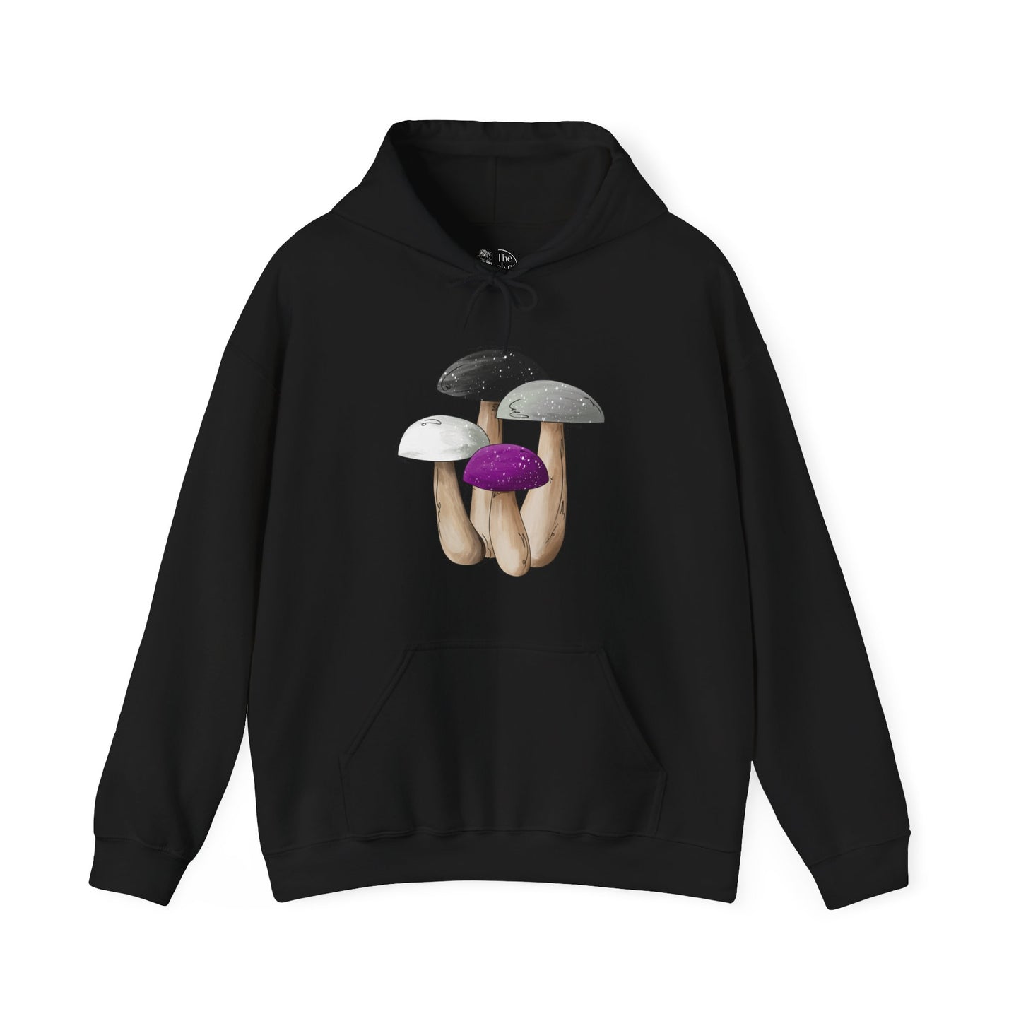Asexual Pride Flag Mushrooms - Adult Unisex Hoodie