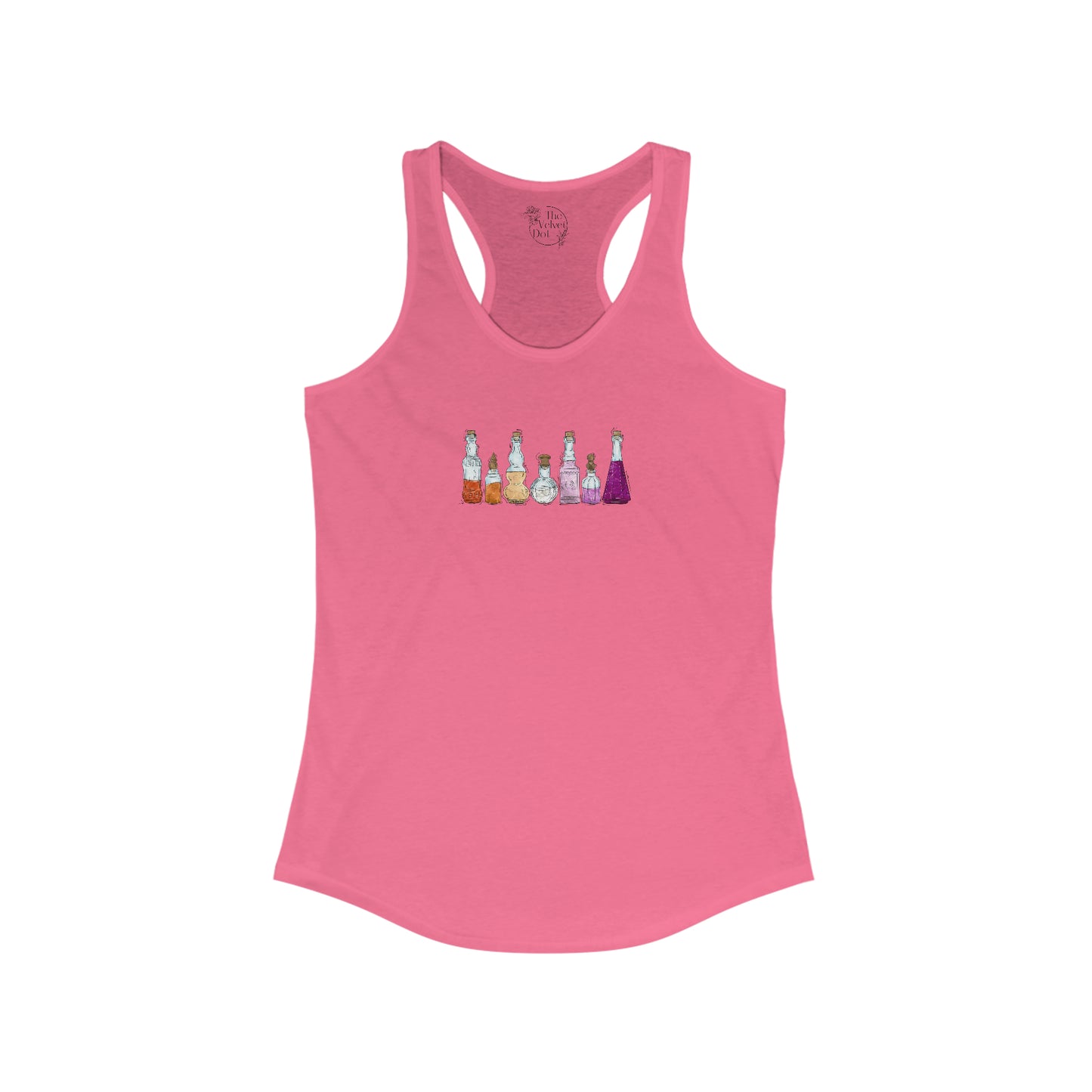 Lesbian Pride Flag Potion Bottles - Womens Tank Top