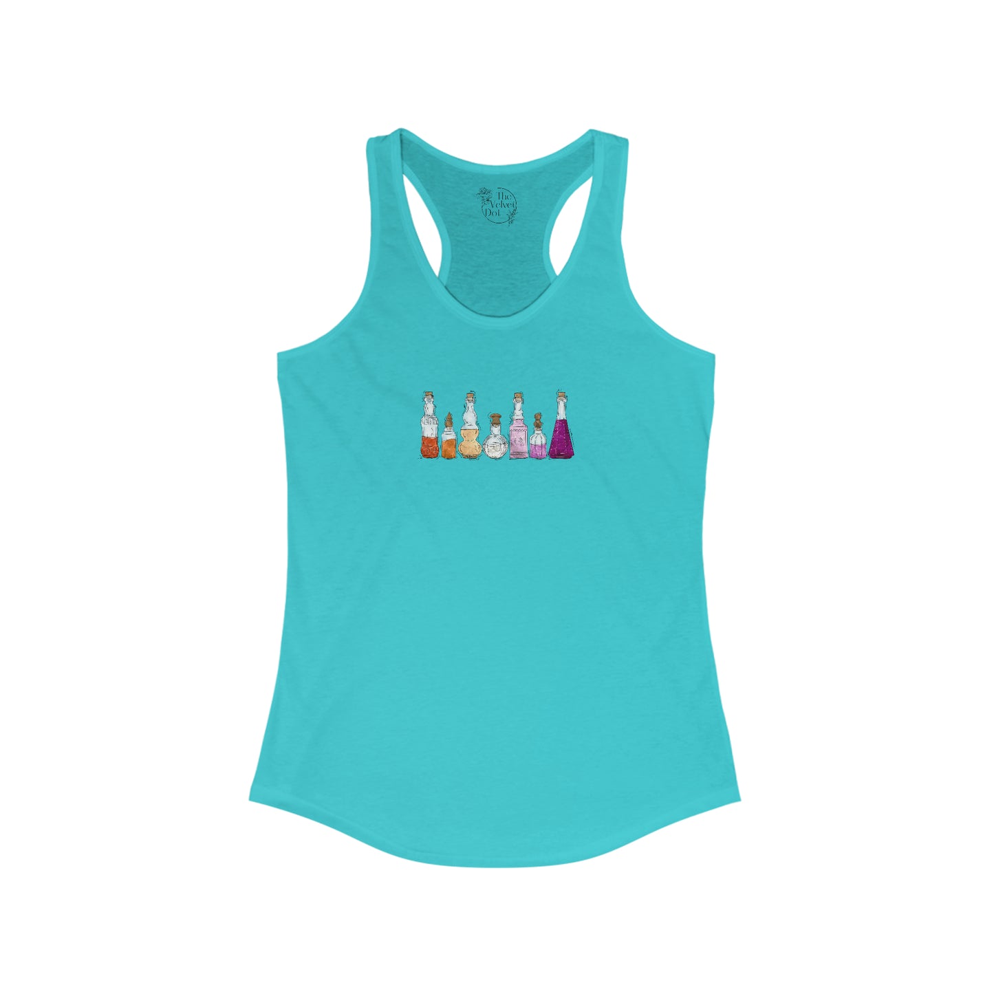 Lesbian Pride Flag Potion Bottles - Womens Tank Top
