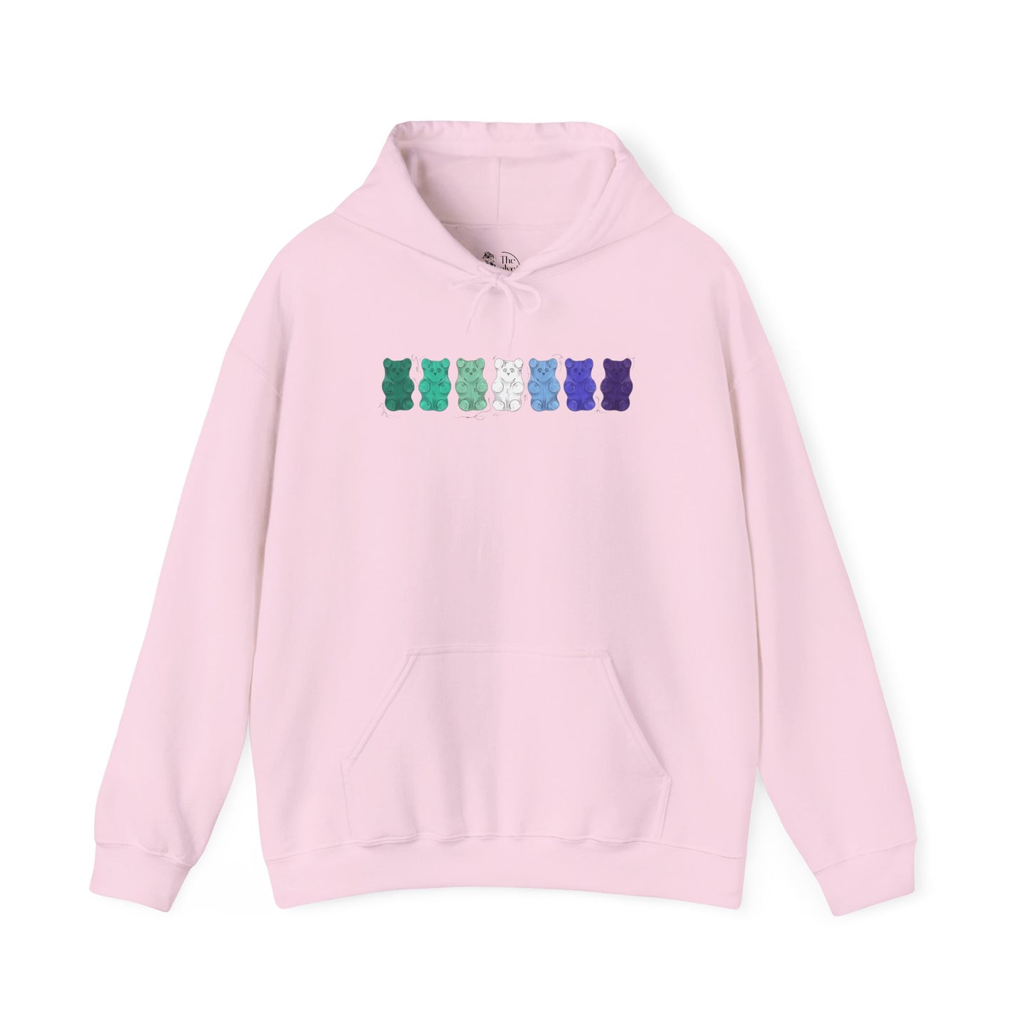 Gay Male Pride Flag Gummy Bears - Adult Unisex Hoodie