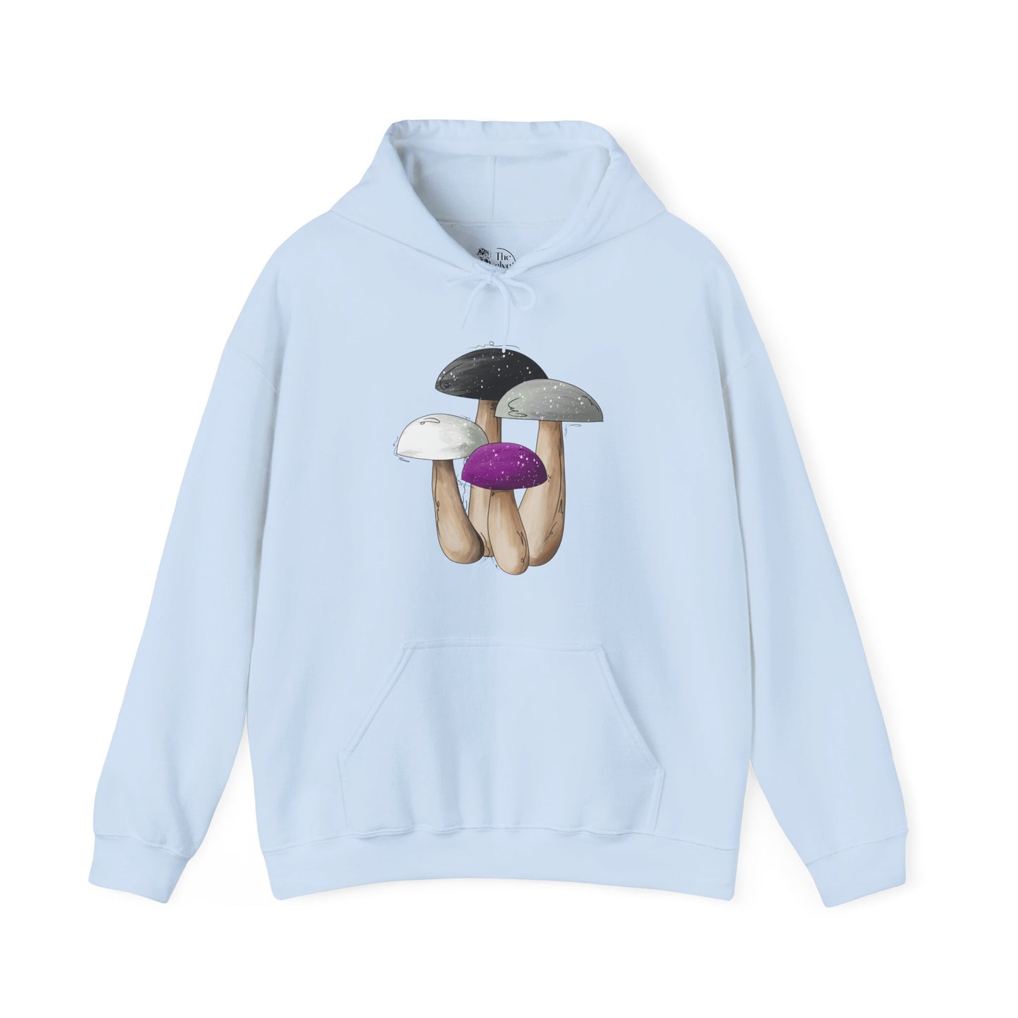 Asexual Pride Flag Mushrooms - Adult Unisex Hoodie
