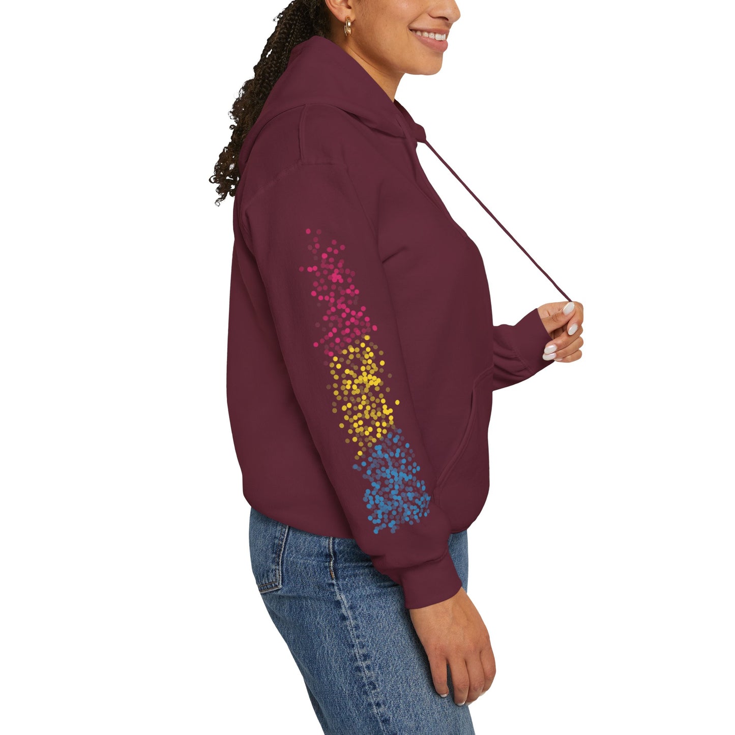 Pansexual Pride Flag Dots - Adult Unisex Hoodie