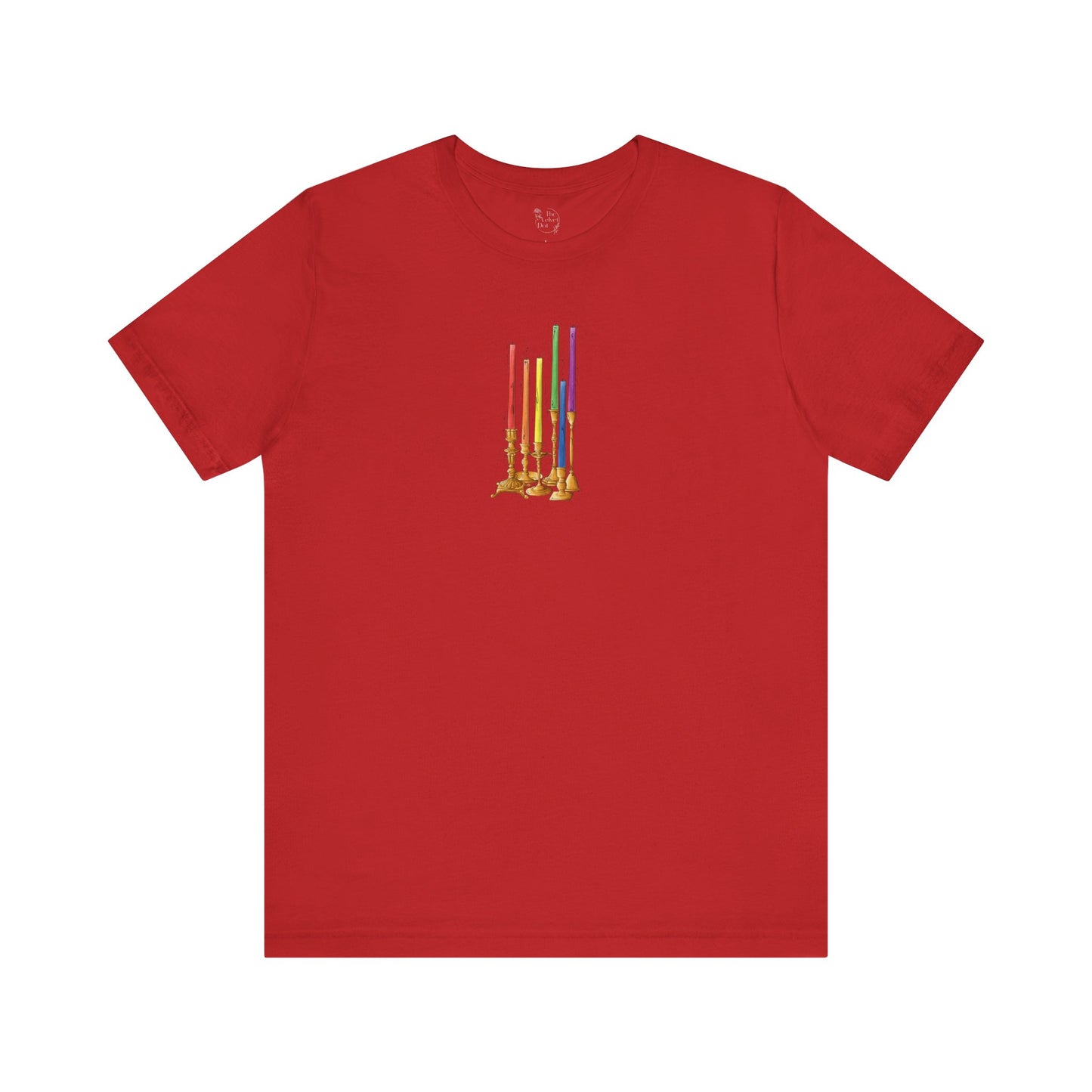 Gay Pride Flag Candlesticks - Unisex T-Shirt