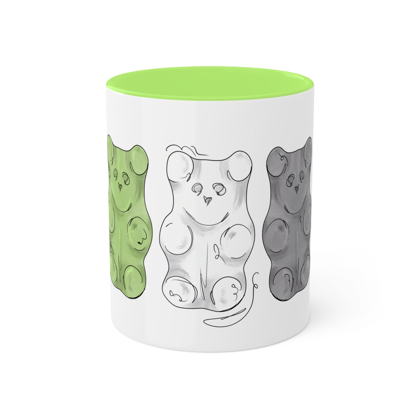 Aromantic Pride Flag Gummy Bears - Mug