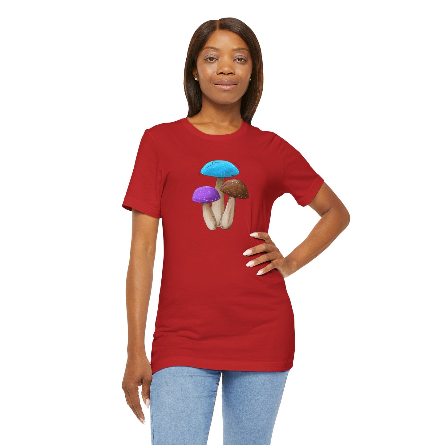 Androsexual Pride Flag Mushrooms - Unisex T-Shirt