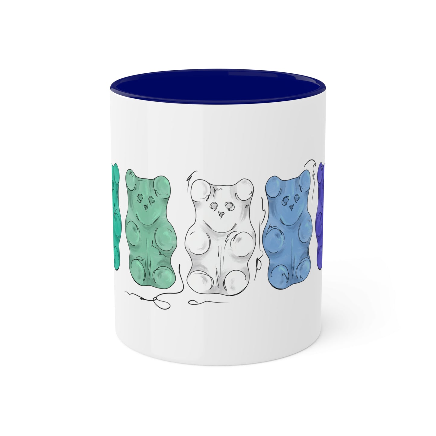 Gay Male Pride Flag Gummy Bears - Mug