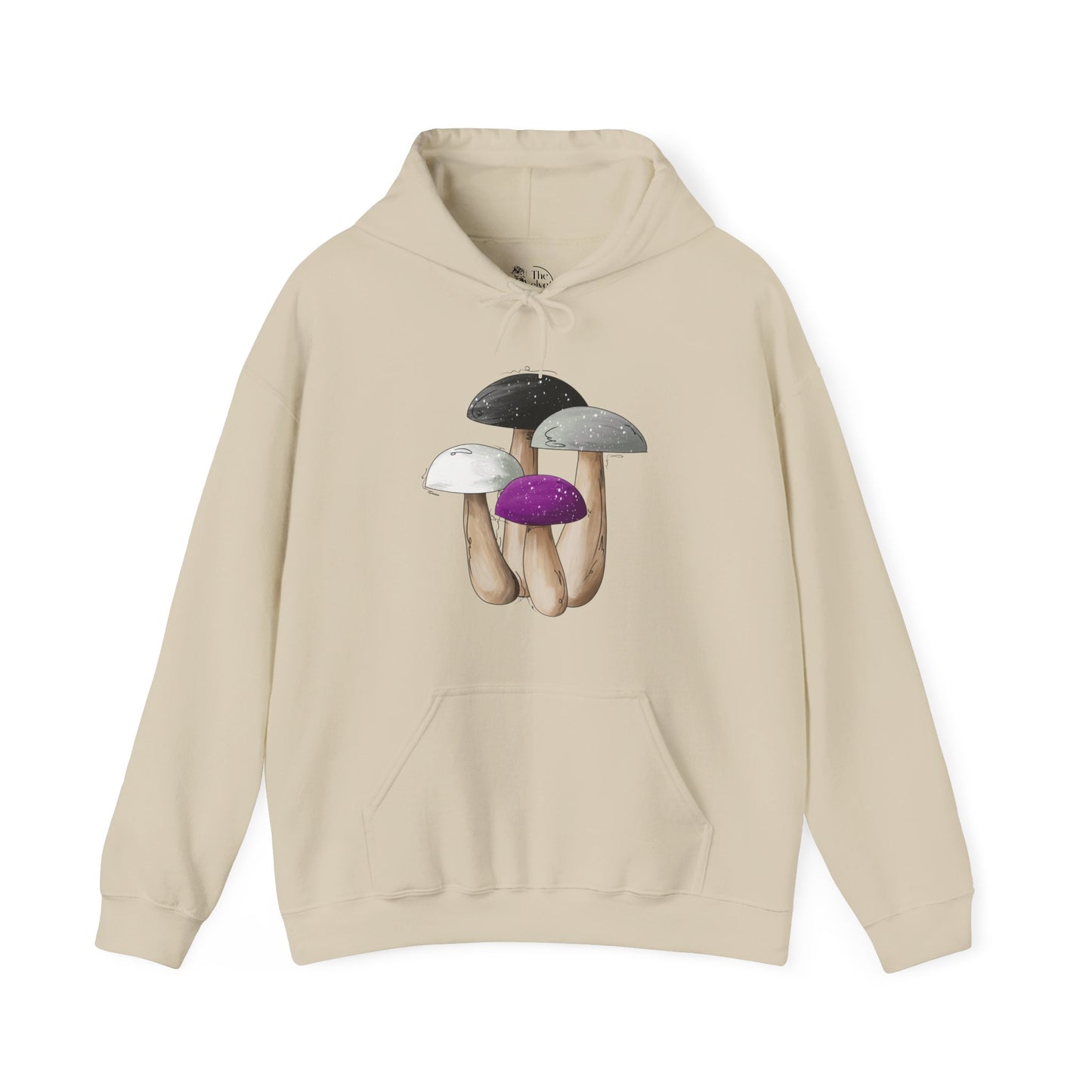 Asexual Pride Flag Mushrooms - Adult Unisex Hoodie