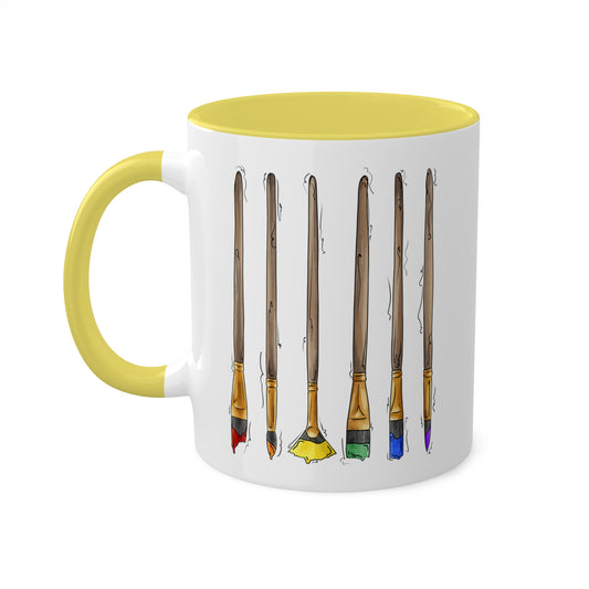 Gay Pride Flag Paint Brushes - Mug