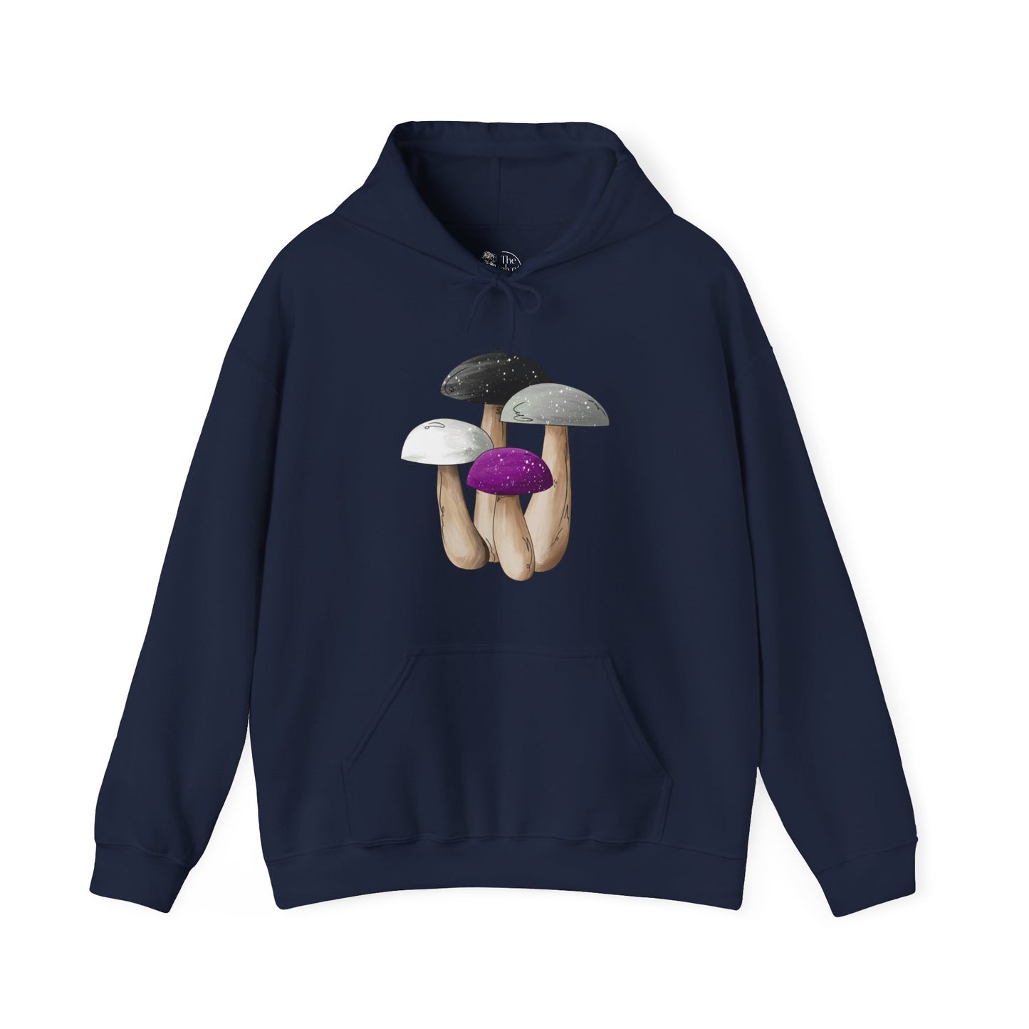 Asexual Pride Flag Mushrooms - Adult Unisex Hoodie