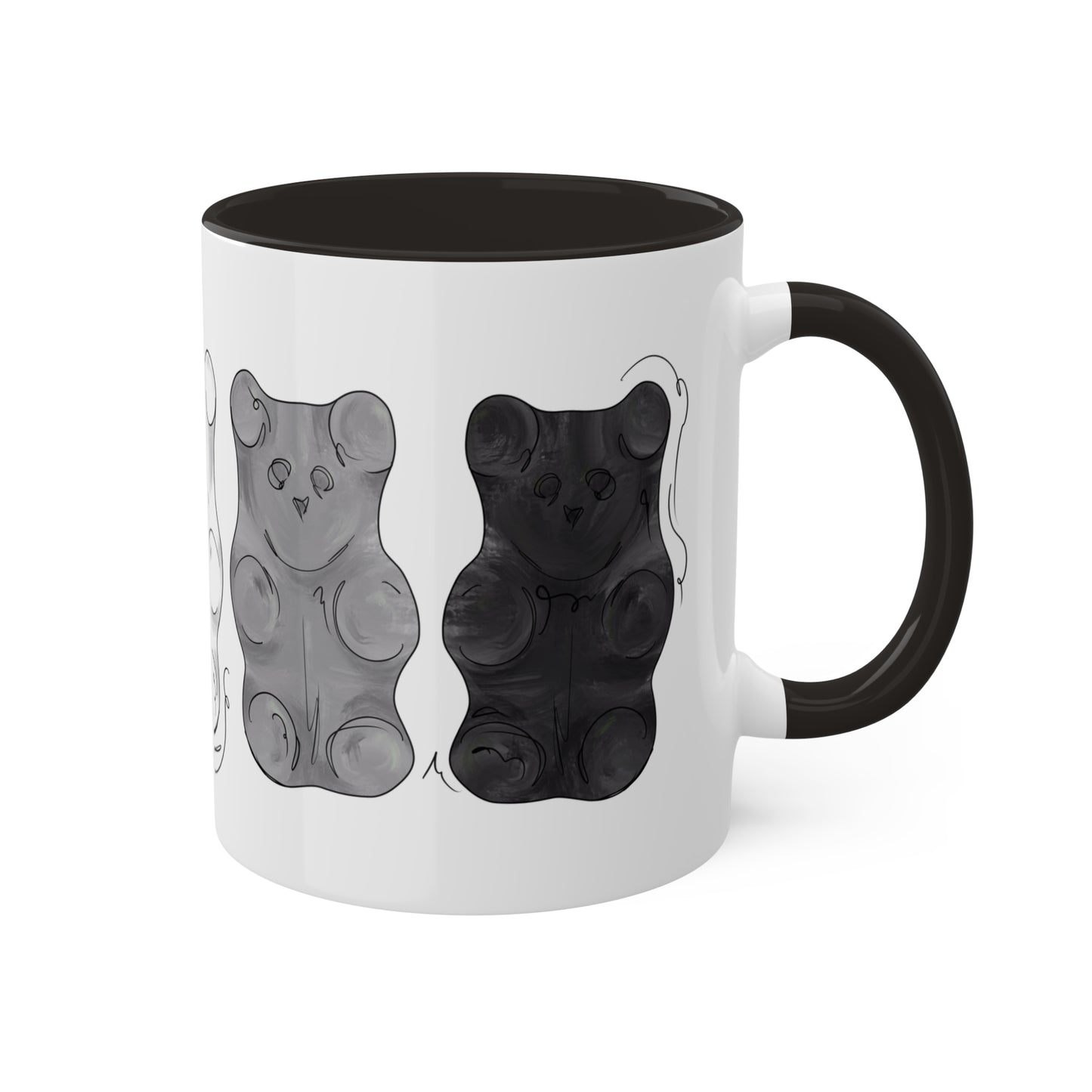 Aromantic Pride Flag Gummy Bears - Mug