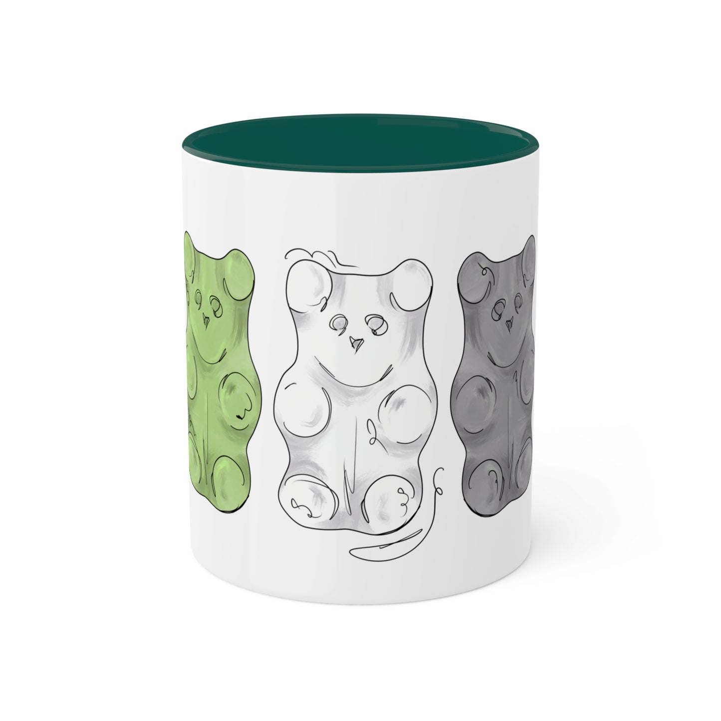Aromantic Pride Flag Gummy Bears - Mug