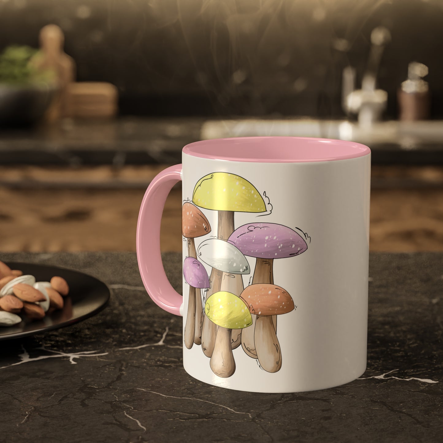 Pangender Pride Flag Mushrooms - Mug