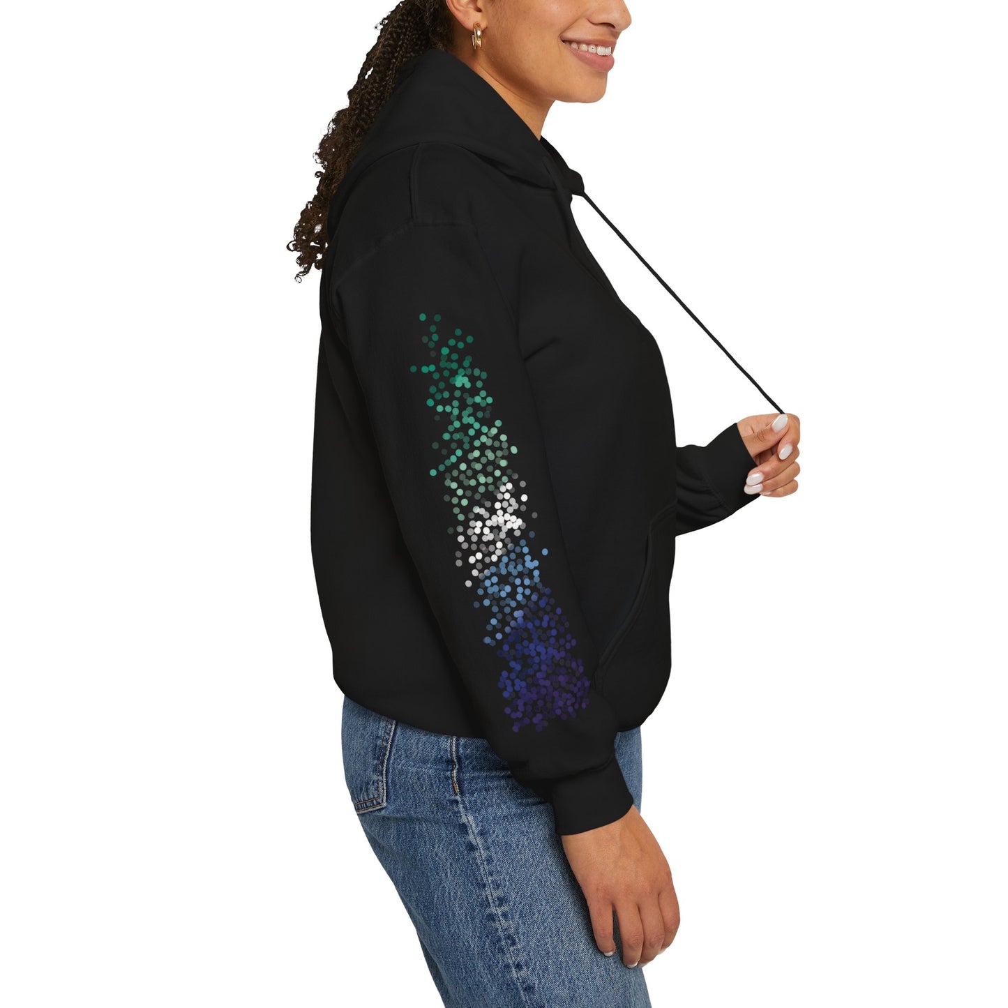 Gay Male MLM Pride Flag Dots - Adult Unisex Hoodie