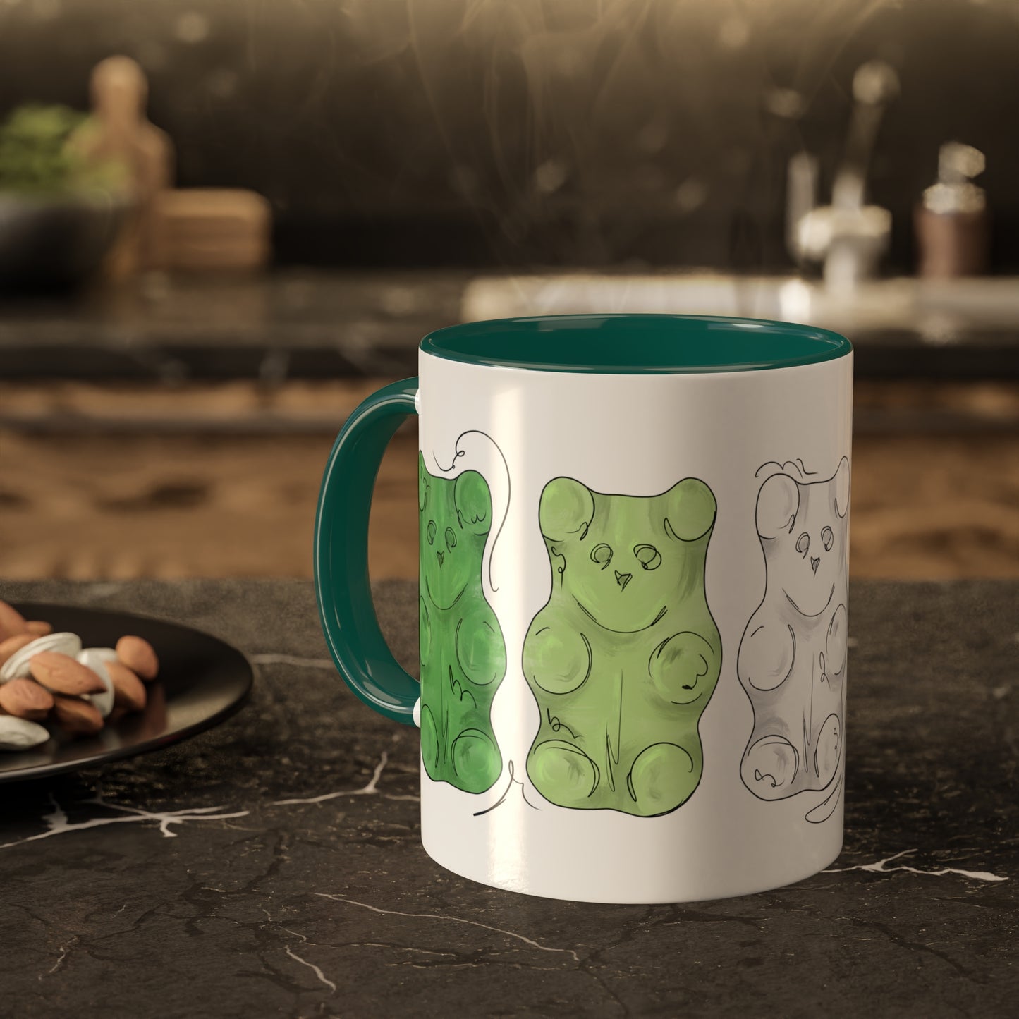 Aromantic Pride Flag Gummy Bears - Mug