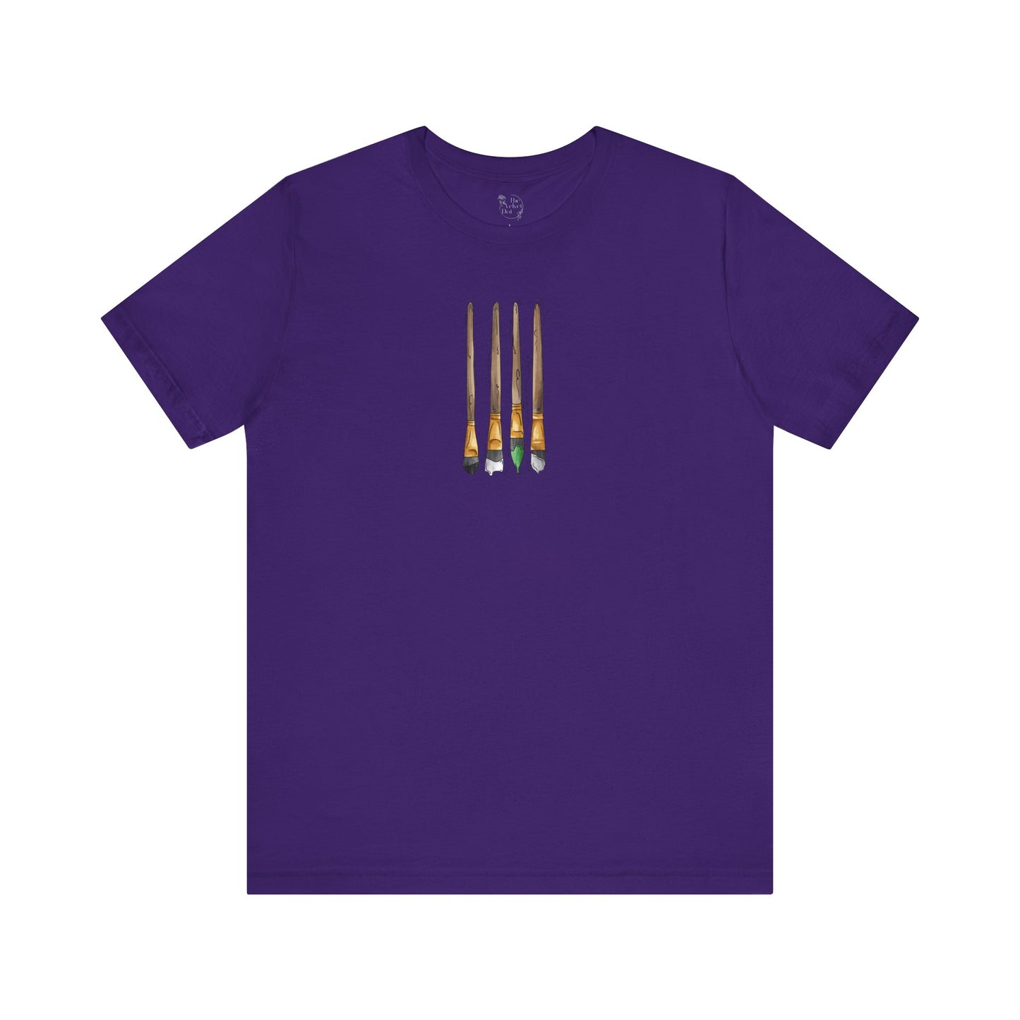Demiromantic Pride Flag Paint Brushes - Unisex T-Shirt